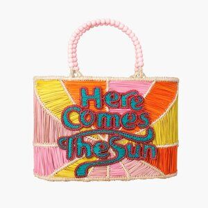 Colorful Mini Bag with Beaded Handle